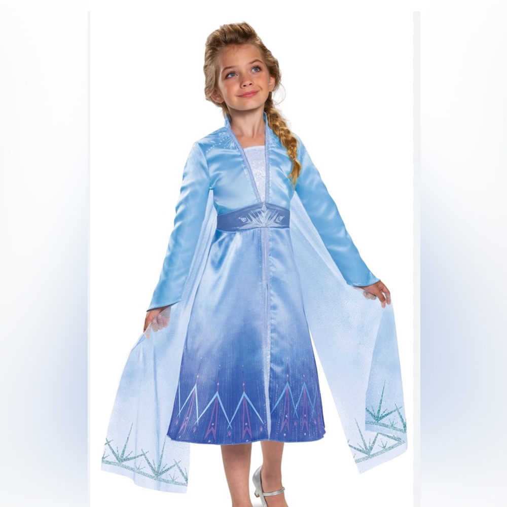 Frozen II Elsa Halloween/Dress up Costume for Kids Girls Medium 8-10
